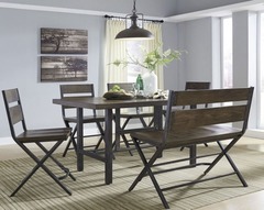 Ashley Dining Table With 4 Chairs & Bench