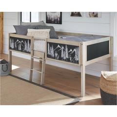 TWIN LOFT BED-TWO TONE