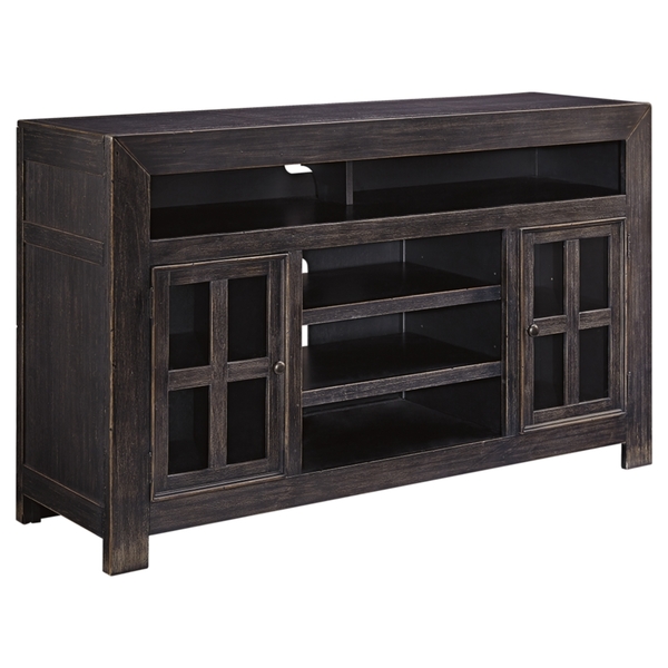 Ashley - LARGE TV STAND-BLK - Woodville For Your Home