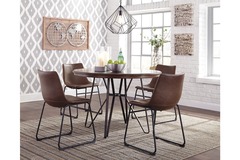 Ashley 5 Piece Dinette-Two Tone Brown
