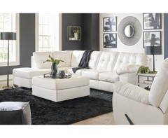2PC SECTIONAL-DONLEN WHITE