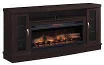 72" Cherry Media Fireplace with Bluetooth