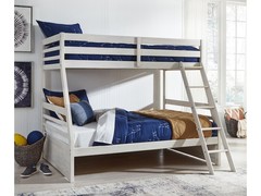 TWIN/FULL BUNK BEDS-ANTIQUE WHITE