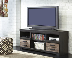 Ashley - TV STAND/FIREPLACE-TWO TONE
