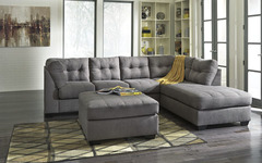 Ashley - 2PC SECTIONAL-CHARCOAL