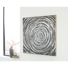 Ashley - CANVAS PAINTING-GRAY/SILVER