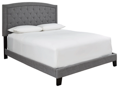 ASHLEY - QUEEN UPHOL BED-ADELLONI GRAY